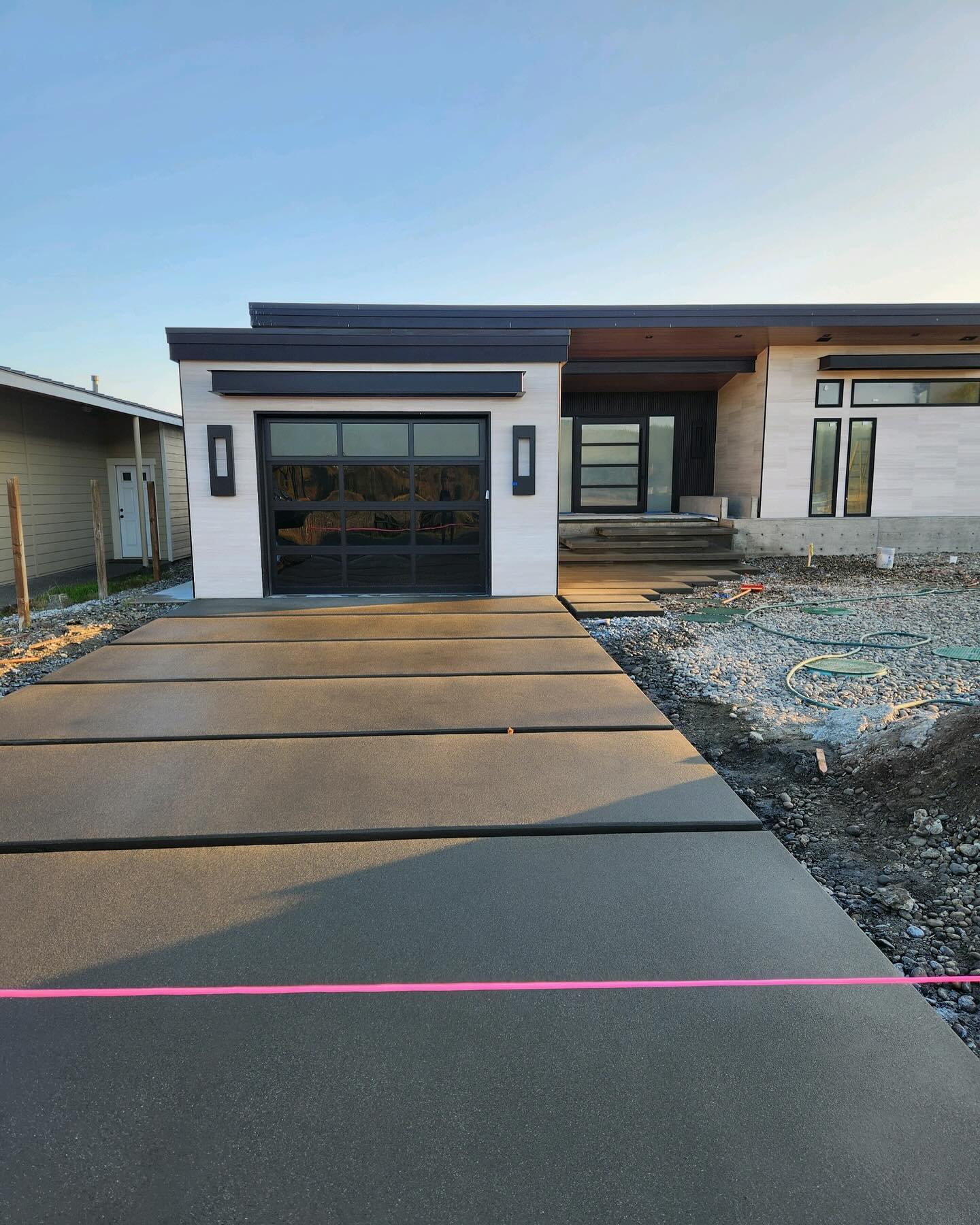 house with concrete driveway